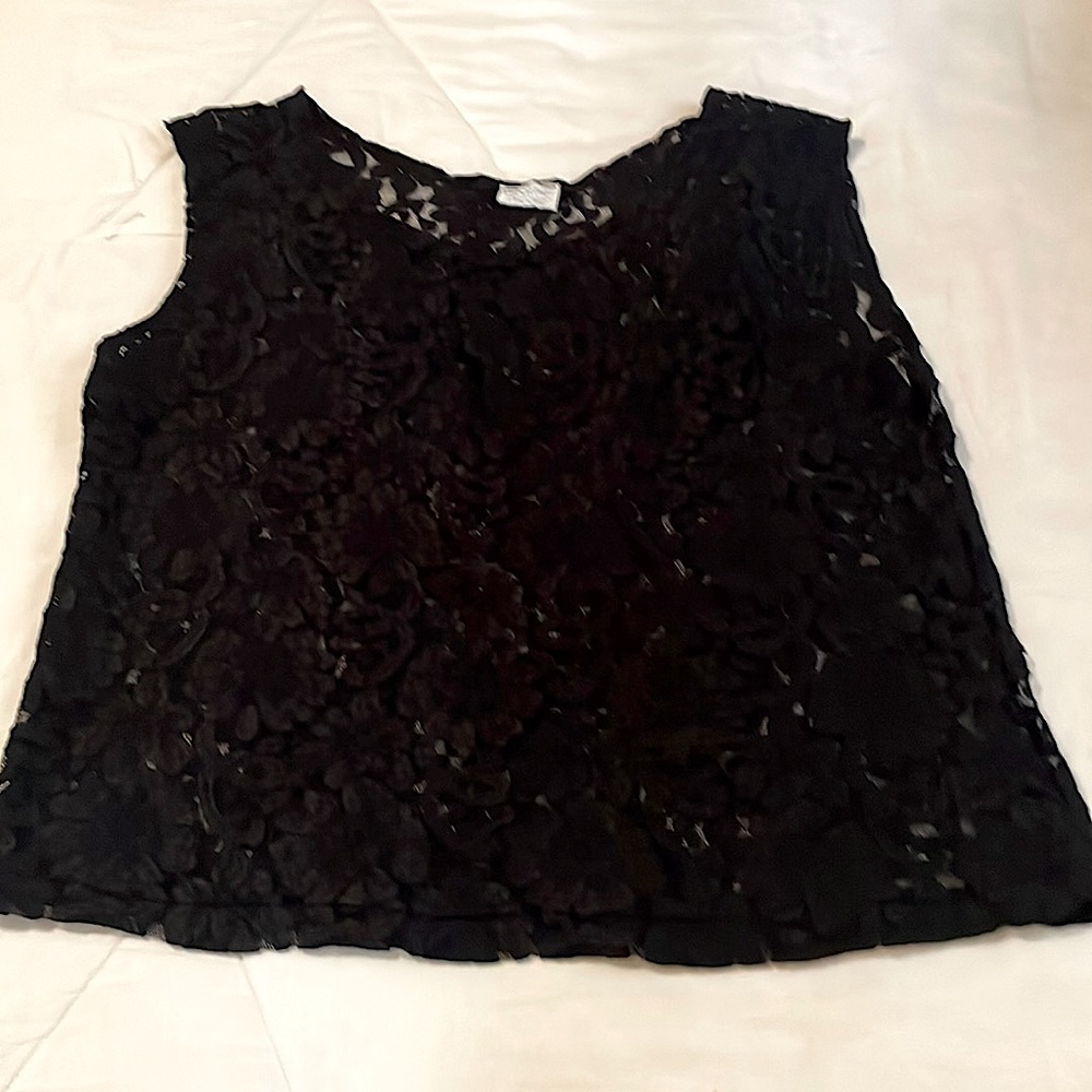 Black Lace Chemise by Heather Nicole SZ M 🖤👚🦋
